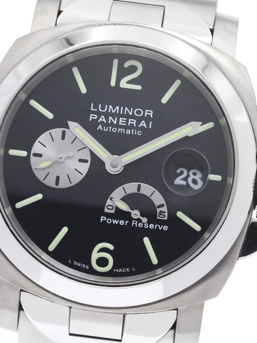 PANERAI Luminor PAM00171 Power reserve black Dial Automatic Men's Watch_950977